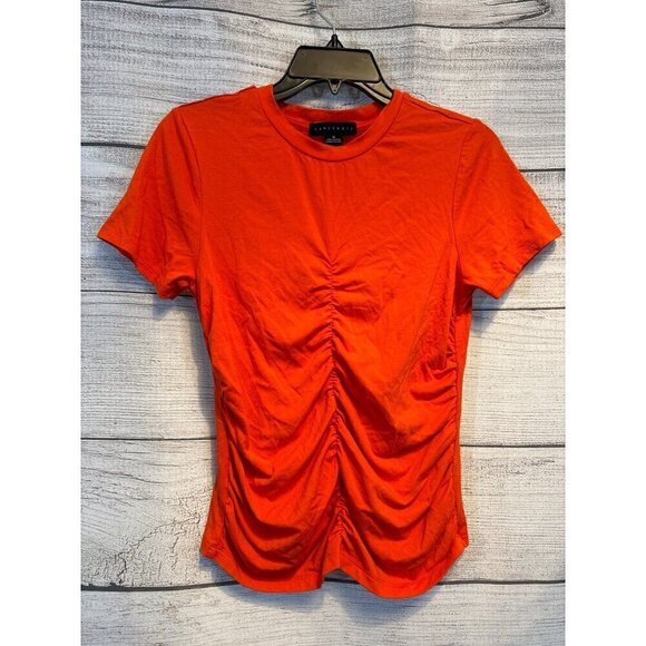 Sanctuary Tops - Sanctuary Orange Hold Me Tight Shirt Size M